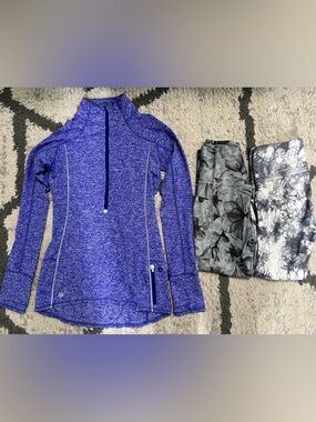 Lot of 1 Athleta pullover and 2 leggings